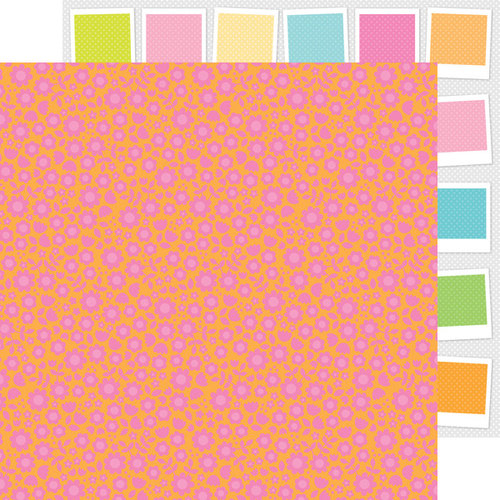 Doodlebug Design - Spring Garden Collection - 12 x 12 Double Sided Paper - Berry Blossoms