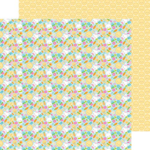 Doodlebug Design - Bunnyville Collection - 12 x 12 Double Sided Paper - Bunny and Co