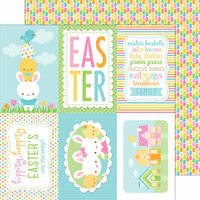 Doodlebug Design - Bunnyville Collection - 12 x 12 Double Sided Paper - Rainbow Jellies