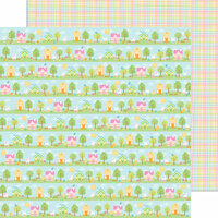 Doodlebug Design - Bunnyville Collection - 12 x 12 Double Sided Paper - Bunnyville