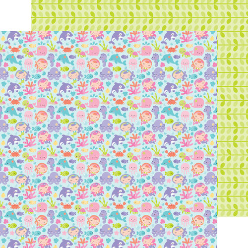 Doodlebug Design - Under the Sea Collection - 12 x 12 Double Sided Paper - Under the Sea