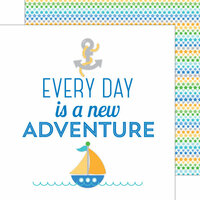 Doodlebug Design - Anchors Aweigh Collection - 12 x 12 Double Sided Paper - New Adventure