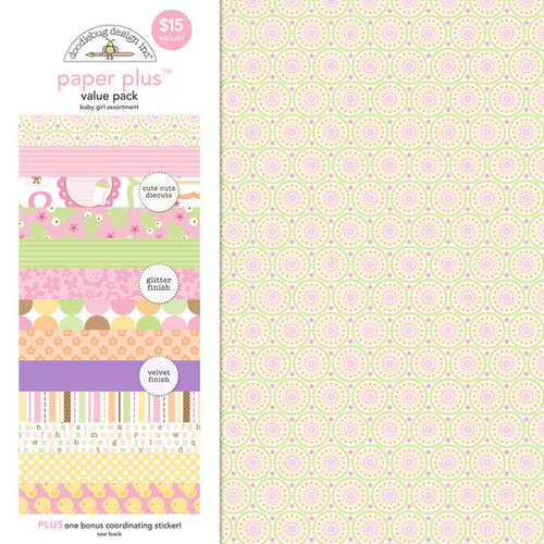 Doodlebug Design - Paper Plus Value Pack -Baby Girl