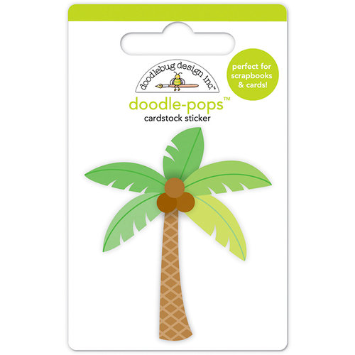 Doodlebug Design - At the Zoo Collection - Stickers - Doodle-Pops - Paradise Palm