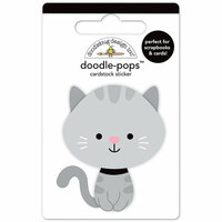Doodlebug Design - Kitten Smitten Collection - Doodle-Pops - 3 Dimensional Cardstock Stickers - Stormy
