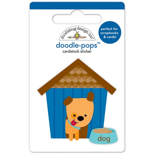 Doodlebug Design - Puppy Love Collection - Doodle-Pops - 3 Dimensional Cardstock Stickers - Huey's House