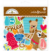 Doodlebug Design - Puppy Love Collection - Odd and Ends - Die Cut Cardstock Pieces