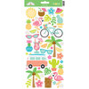 Doodlebug Design - Fun in the Sun Collection - Cardstock Stickers - Icons