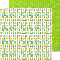 Doodlebug Design - Fun in the Sun Collection - 12 x 12 Double Sided Paper - Cactus Garden
