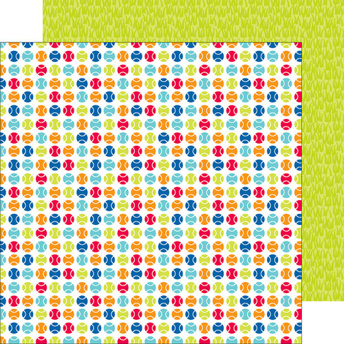 Doodlebug Design - Puppy Love Collection - 12 x 12 Double Sided Paper - Fetch