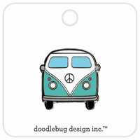 Doodlebug Design - Fun in the Sun Collection - Collectible Pins - Beach Bus