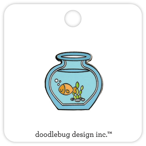 Doodlebug Design - Kitten Smitten Collection - Collectible Pins - Goldie