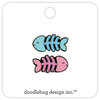Doodlebug Design - Kitten Smitten Collection - Collectible Pins - Fishy Bones