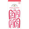 Doodlebug Design - Here Comes Santa Claus Collection - Christmas - Sprinkles - Self Adhesive Enamel Shapes - Candy Canes