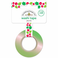 Doodlebug Design - Here Comes Santa Claus Collection - Christmas - Washi Tape - Jolly Holly