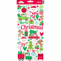 Doodlebug Design - Here Comes Santa Claus Collection - Christmas - Cardstock Stickers - Icons
