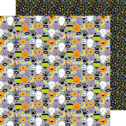 Doodlebug Design - Boos and Brews Collection - Halloween - 12 x 12 Double Sided Paper - Boo and Crew