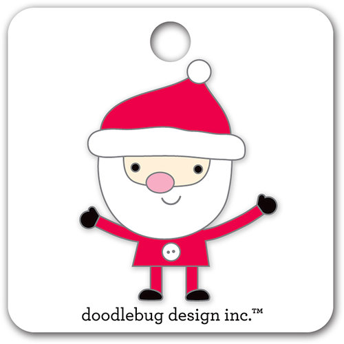 Doodlebug Design - Here Comes Santa Claus Collection - Christmas - Collectible Pins - Santa