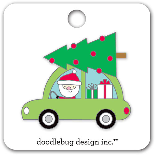 Doodlebug Design - Here Comes Santa Claus Collection - Christmas - Collectible Pins - Here Comes Santa