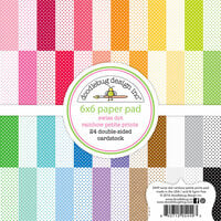 Doodlebug Design - 6 x 6 Paper Pad - Swiss Dot - Petite Print Assortment