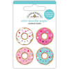 Doodlebug Design - Cream and Sugar Collection - Doodle-Pops - 3 Dimensional Cardstock Stickers - Mini Donuts Mini