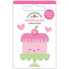 Doodlebug Design - Cream and Sugar Collection - Doodle-Pops - 3 Dimensional Cardstock Stickers - Sweet Cake