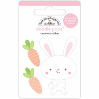 Doodlebug Design - Easter Express Collection - Doodle-Pops - 3 Dimensional Cardstock Stickers - Mr Bunny