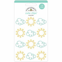 Doodlebug Design - Spring Things Collection - Cute Clips - Sunny Skies