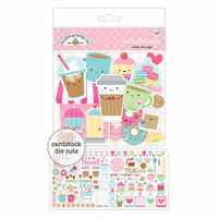 Doodlebug Design - Cream and Sugar Collection - Odds and Ends - Die Cut Cardstock Pieces