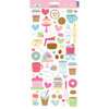Doodlebug Design - Cream and Sugar Collection - Cardstock Stickers - Icons
