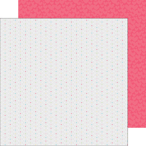 Doodlebug Design - Cream and Sugar Collection - 12 x 12 Double Sided Paper - X's and O's