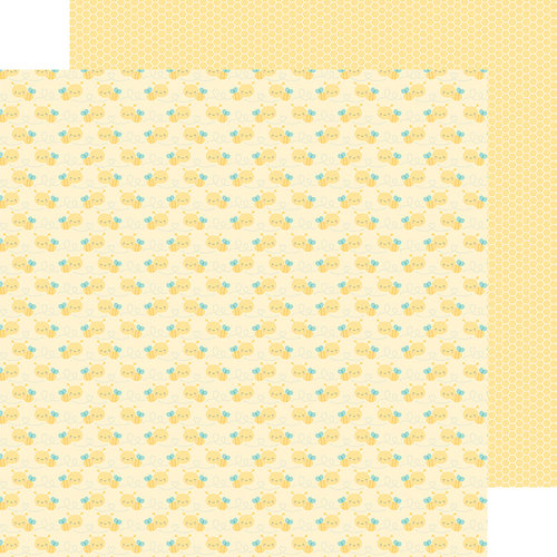 Doodlebug Design - Spring Things Collection - 12 x 12 Double Sided Paper - Bitty Bees