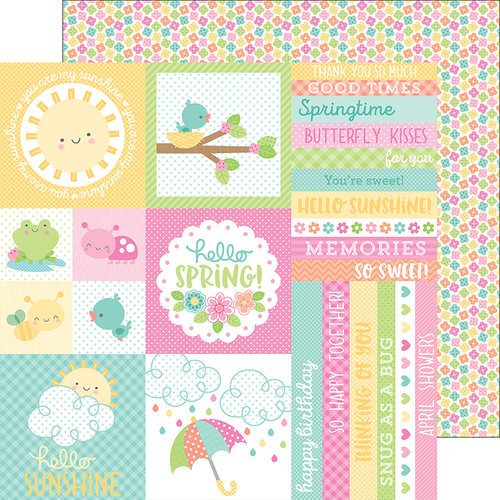 Doodlebug Design - Spring Things Collection - 12 x 12 Double Sided Paper - Baby Blooms