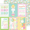 Doodlebug Design - Easter Express Collection - 12 x 12 Double Sided Paper - Bunny and Friends