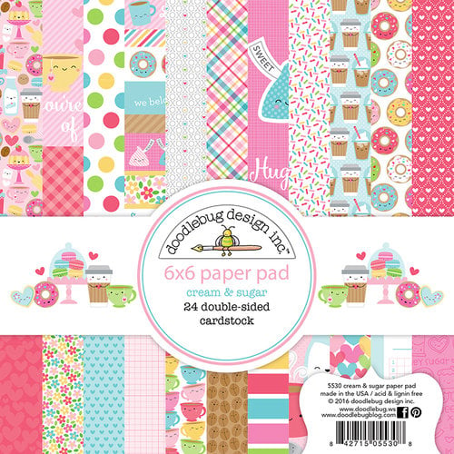 Doodlebug Design - Cream and Sugar Collection - 6 x 6 Paper Pad