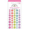 Doodlebug Design - Fairy Tales Collection - Glitter Sprinkles - Self Adhesive Enamel Dots - Birthday Girl Assortment