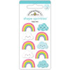 Doodlebug Design - Fairy Tales Collection - Sprinkles - Self Adhesive Enamel Shapes - Happy Skies