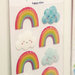 Doodlebug Design - Fairy Tales Collection - Sprinkles - Self Adhesive Enamel Shapes - Happy Skies
