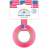 Doodlebug Design - Yankee Doodle Collection - Washi Tape - American Flags