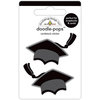 Doodlebug Design - Hats Off Collection - Doodle-Pops - 3 Dimensional Cardstock Stickers - Hats