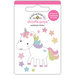 Doodlebug Design - Fairy Tales Collection - Doodle-Pops - 3 Dimensional Cardstock Stickers - Unicorn