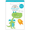 Doodlebug Design - Dragon Tails Collection - Doodle-Pops - 3 Dimensional Cardstock Stickers - Puff