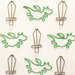 Doodlebug Design - Dragon Tails Collection - Cute Clips