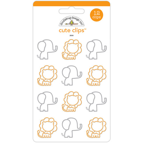 Doodlebug Design - At the Zoo Collection - Cute Clips - Zoo