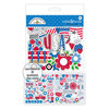 Doodlebug Design - Yankee Doodle Collection - Odds and Ends - Die Cut Cardstock Pieces
