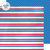 Doodlebug Design - Yankee Doodle Collection - 12 x 12 Double Sided Paper with Foil Accents - Yankee Doodle Stripes
