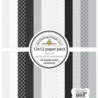 Doodlebug Design - Hats Off Collection - 12 x 12 Paper Pack - Petite Print Assortment