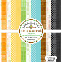 Doodlebug Design - At the Zoo Collection - 12 x 12 Paper Pack - Petite Print Assortment