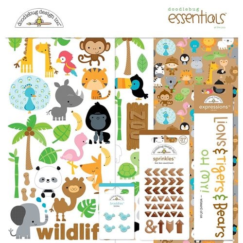 Doodlebug Design - At the Zoo Collection - Essentials Kit