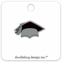 Doodlebug Design - Hats Off Collection - Collectible Pins - Grad Cap